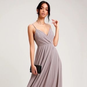 Bridesmaid Dress - Grey/Gray / Taupe / Mauve